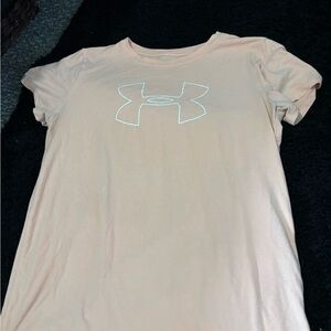 Under Armour Light Peach Tee with Logo